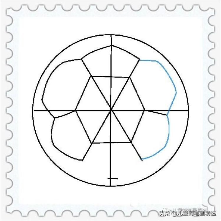怎么简笔画足球「儿童简笔画精选体育如何画一个足球Football」