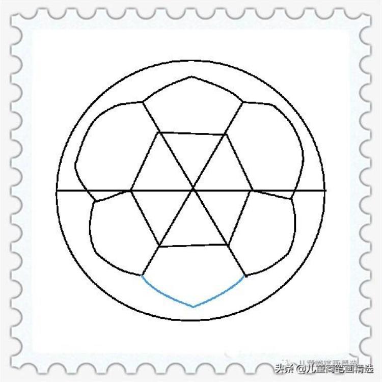 怎么简笔画足球「儿童简笔画精选体育如何画一个足球Football」